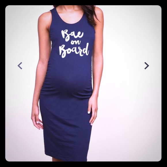 Motherhood Maternity Dresses & Skirts - Bae on Board Maternity Dress